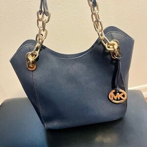 Michael Kors Navy Blue Shoulder Bag